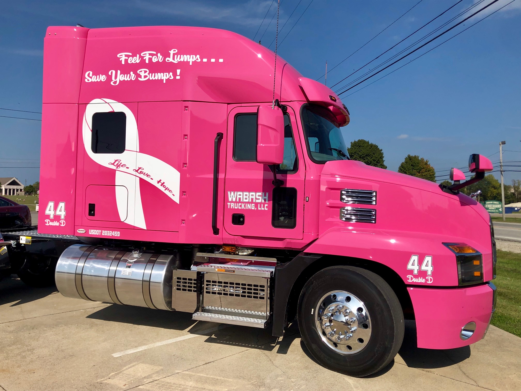 Your News Local  WABASH TRUCKING FEATURES PINK BREAST CANCER SEMI